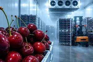 Cherry and sour cherry cold storage design and construction with technical review, cooling calculations, and performance monitoring